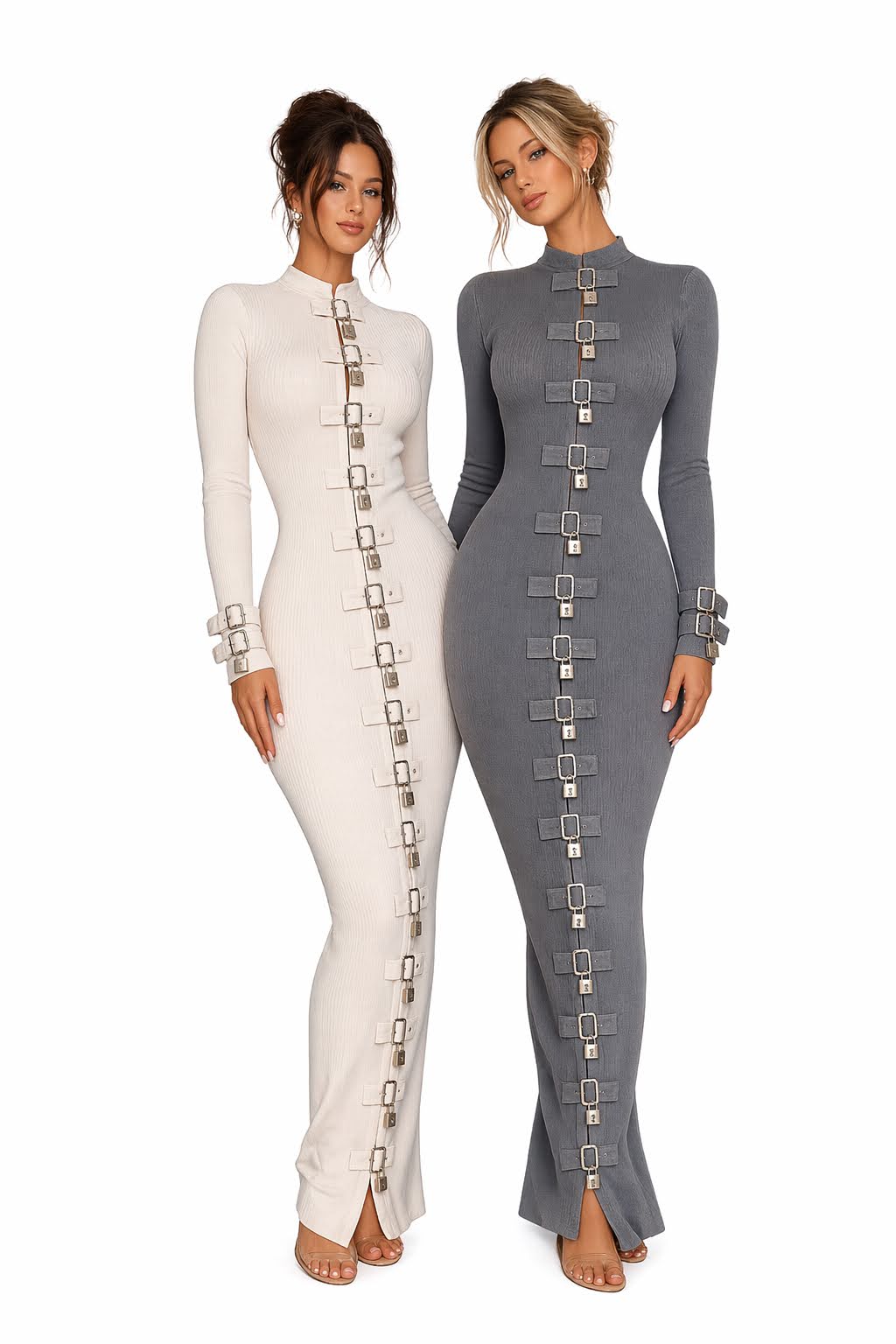 Hardware rib dress set